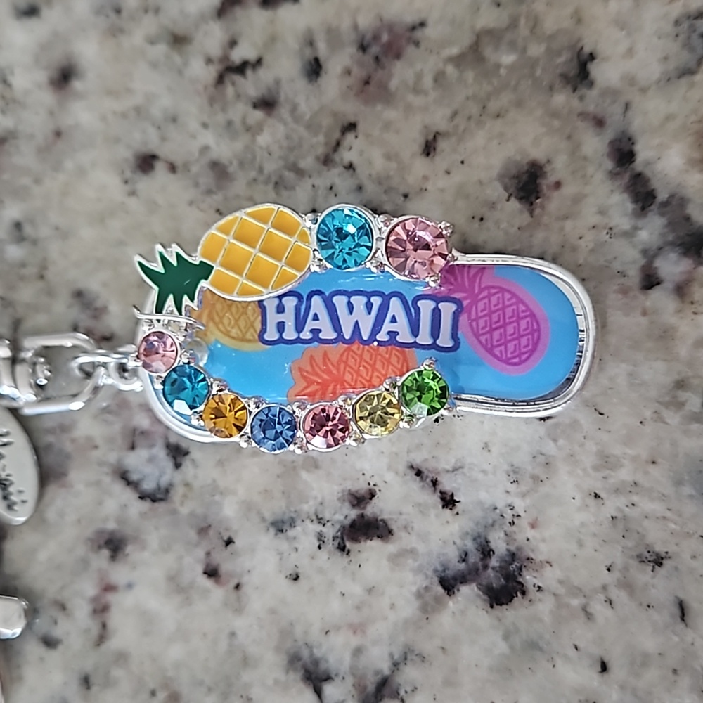 Aloha Hawaii Keychain flip flop sandal Keychain